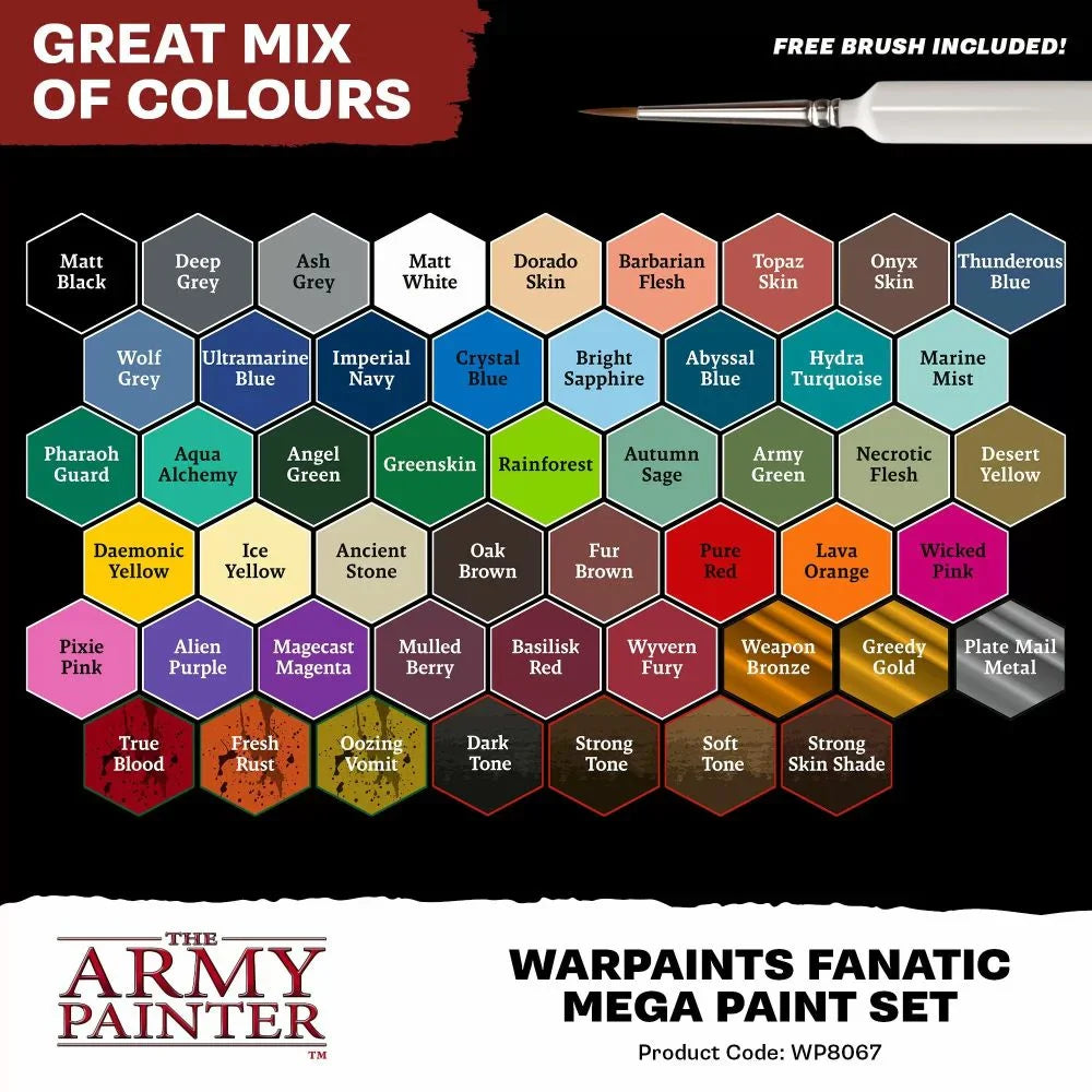 Army Painter Warpaints Fanatic Mega Paint Set