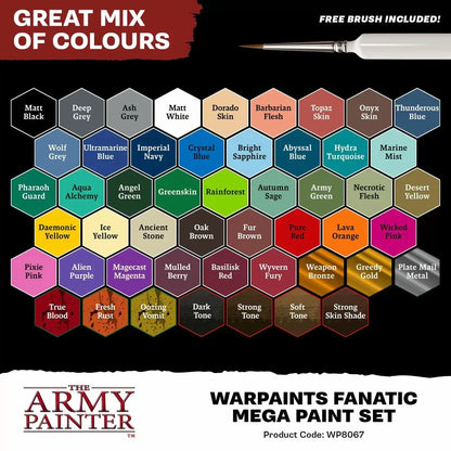 Army Painter Warpaints Fanatic Mega Paint Set