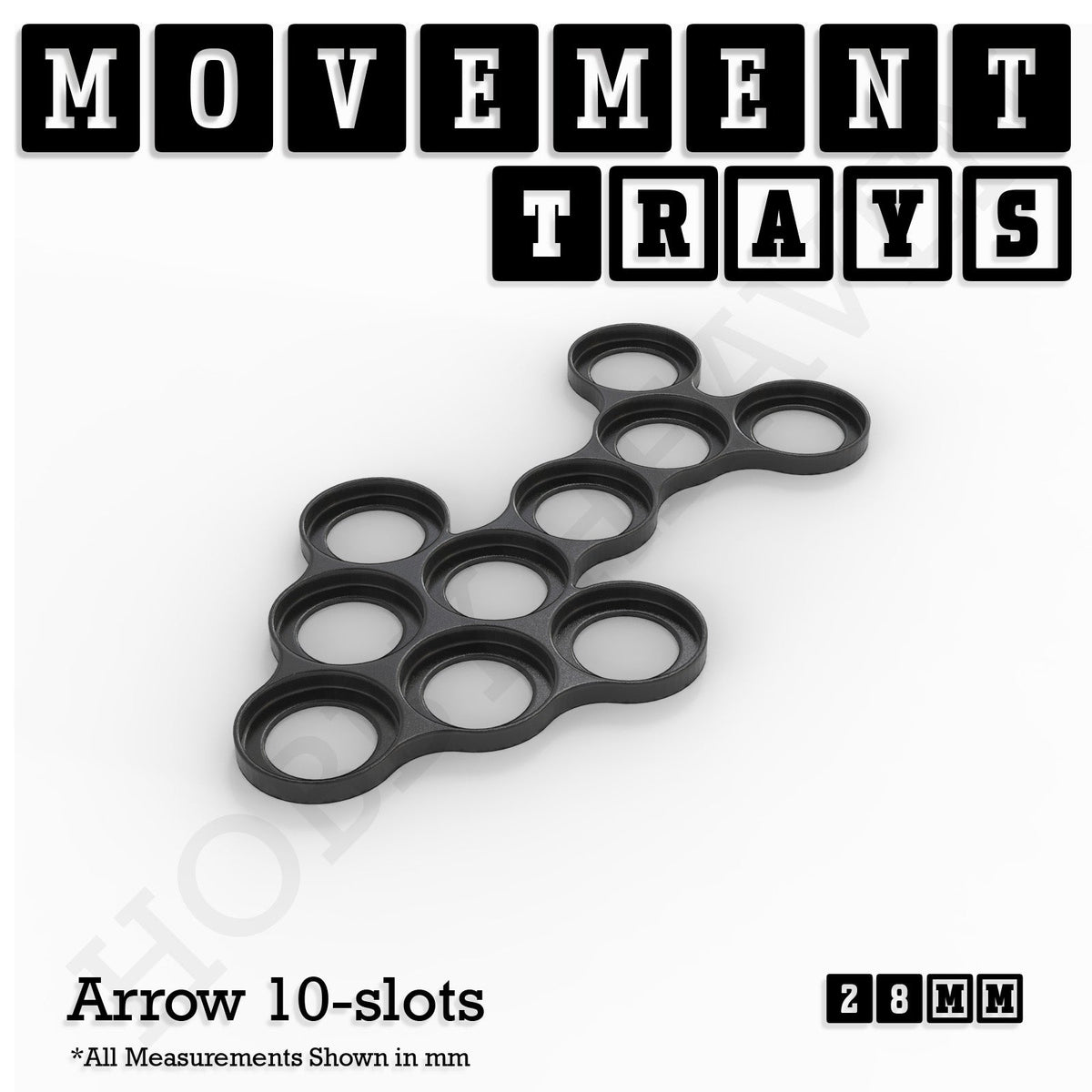 28mm Movement Trays for Tabletop Games | Wargaming | Full Range