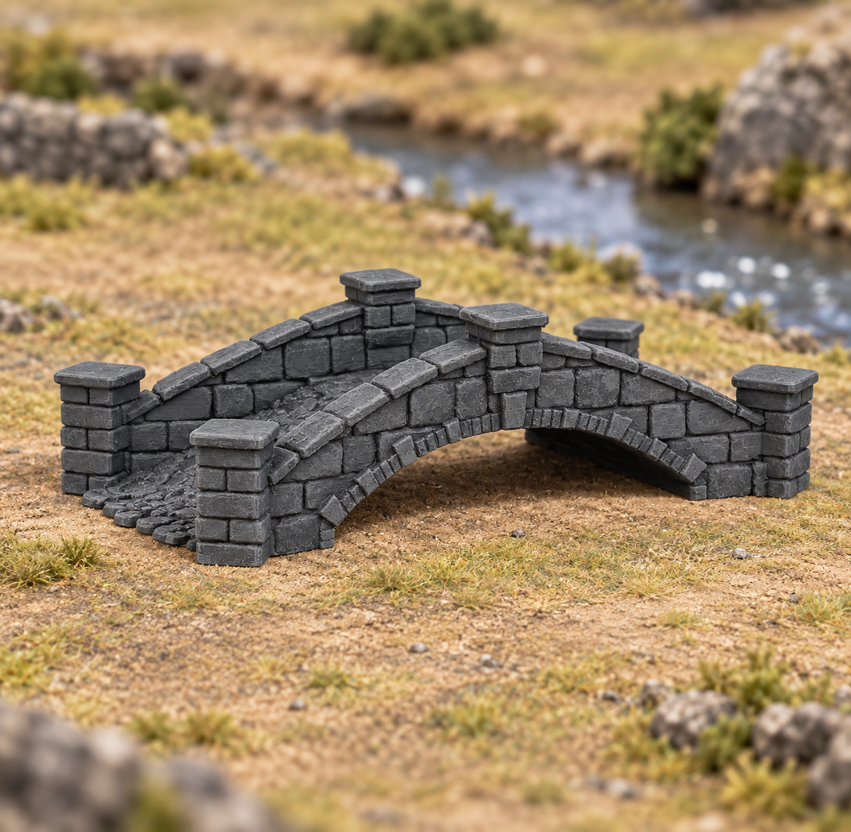Bridge 28mm DND Scatter Terrain | Tabletop Wargaming Scenery for Frostgrave & RPG | Unpainted 3D Printed