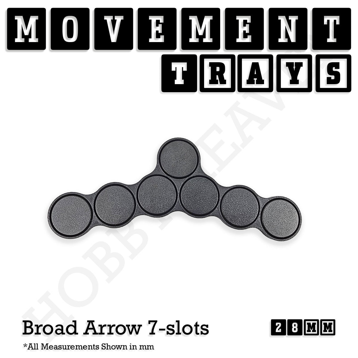 28mm Movement Trays for Tabletop Games | Wargaming | Full Range
