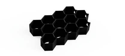 Citadel Paint Storage for 40k: 32mm Hex Wall & Desk Organiser (MODULAR)