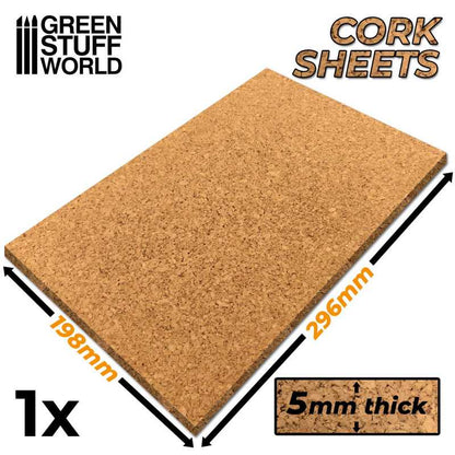 Cork Sheet: 198 x 296mm | Green Stuff World