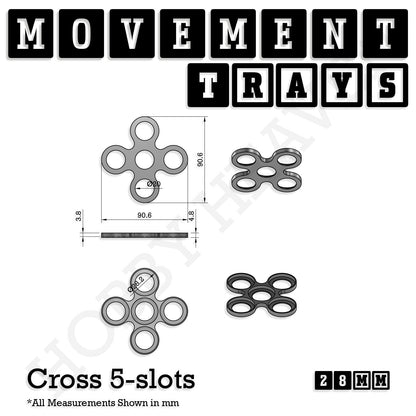 28mm Movement Trays for Tabletop Games | Wargaming | Full Range