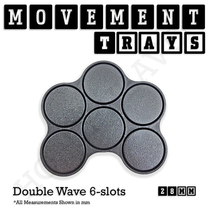 28mm Movement Trays for Tabletop Games | Wargaming | Full Range