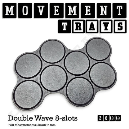 28mm Movement Trays for Tabletop Games | Wargaming | Full Range