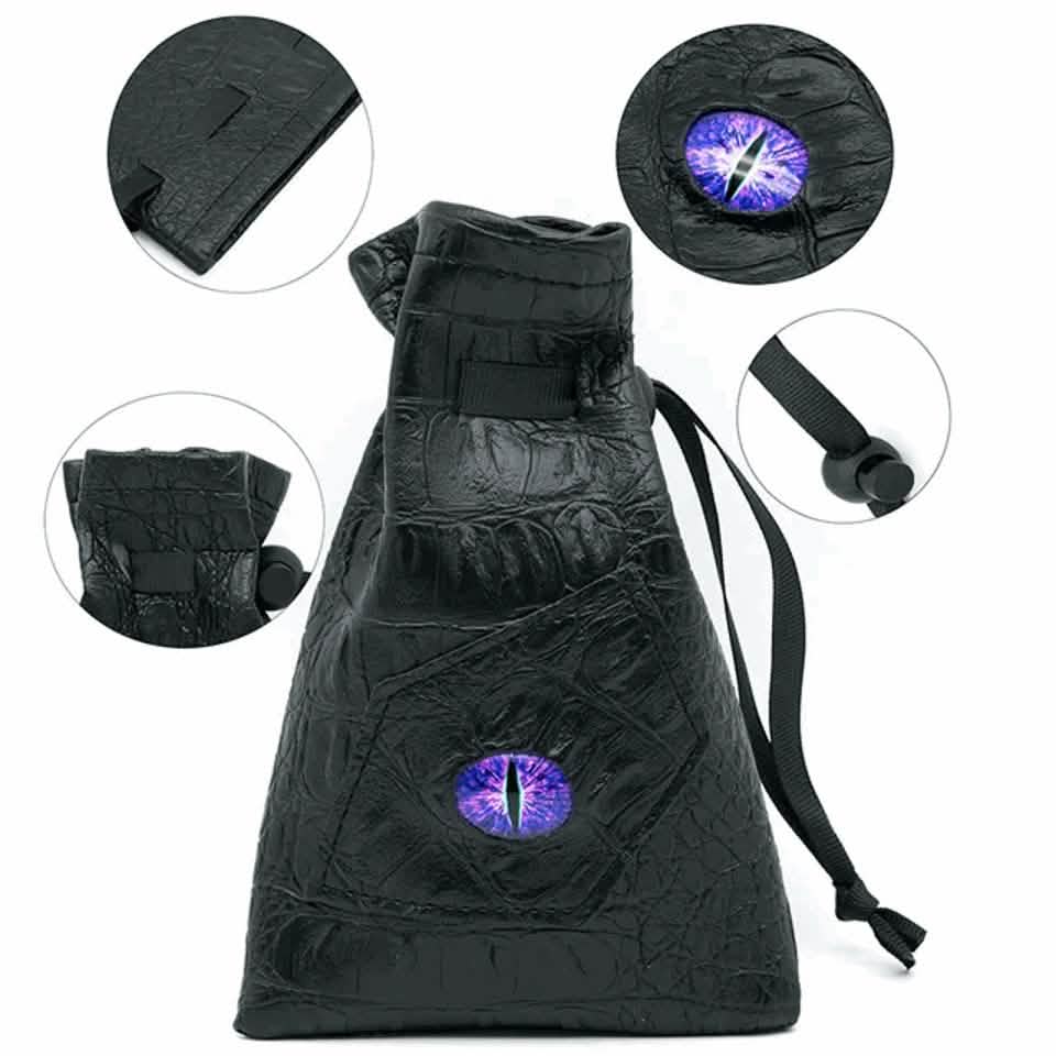 Dragon's Vault | Purple Eye | Vegan Leather Dice Bag