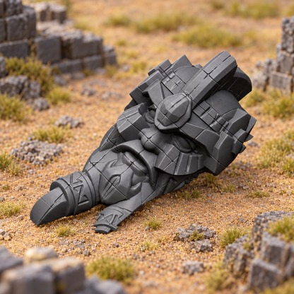 Dwarven Statue Head 28mm DND Scatter Terrain | Tabletop Wargaming Scenery for RPG | 3D Printed