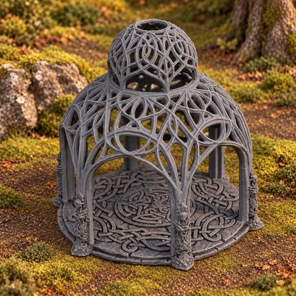 Elven Council Gazebo 28mm DND Terrain | Tabletop Wargaming Scenery for Frostgrave & RPG | 3D Printed