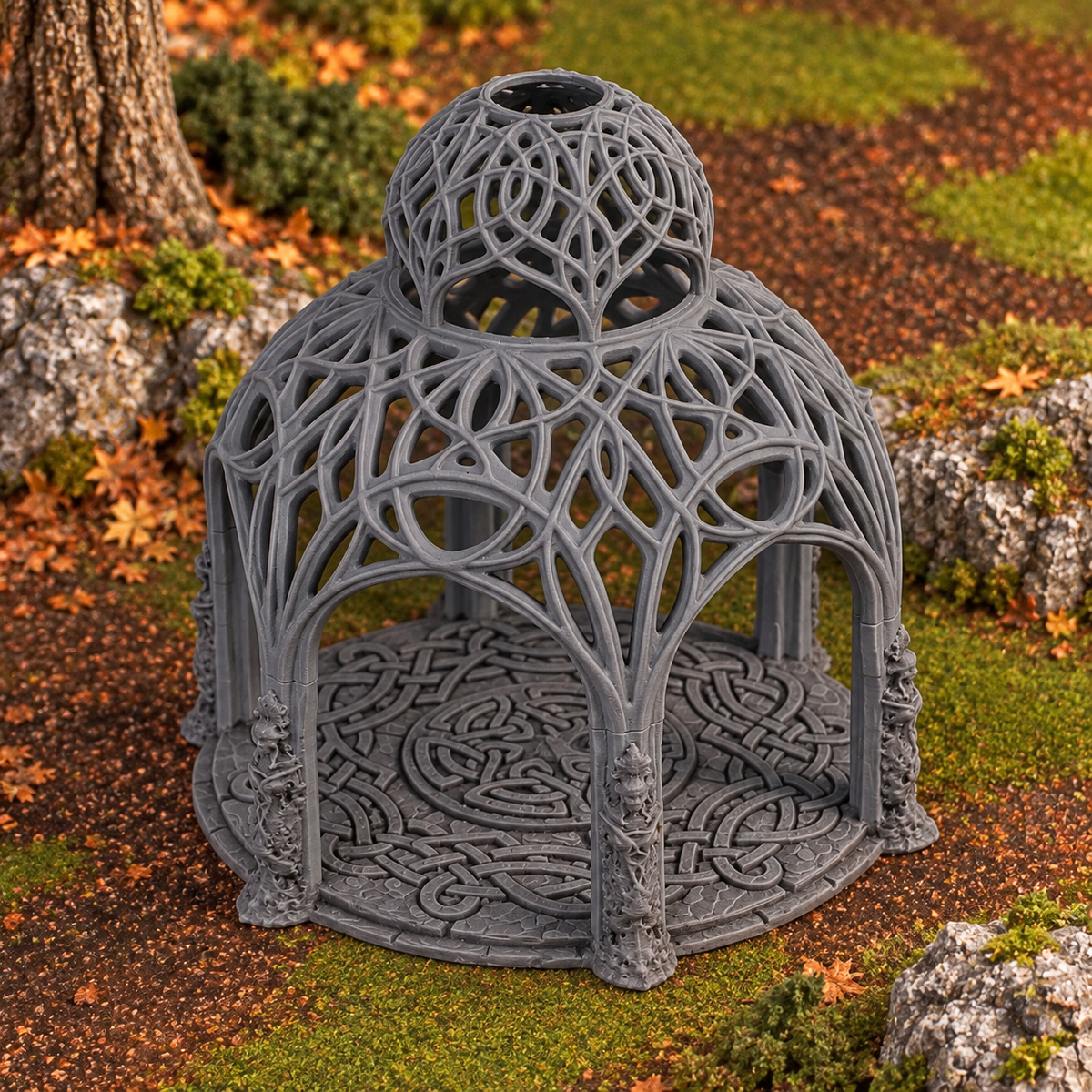 Elven Council Gazebo 28mm DND Terrain | Tabletop Wargaming Scenery for Frostgrave & RPG | 3D Printed