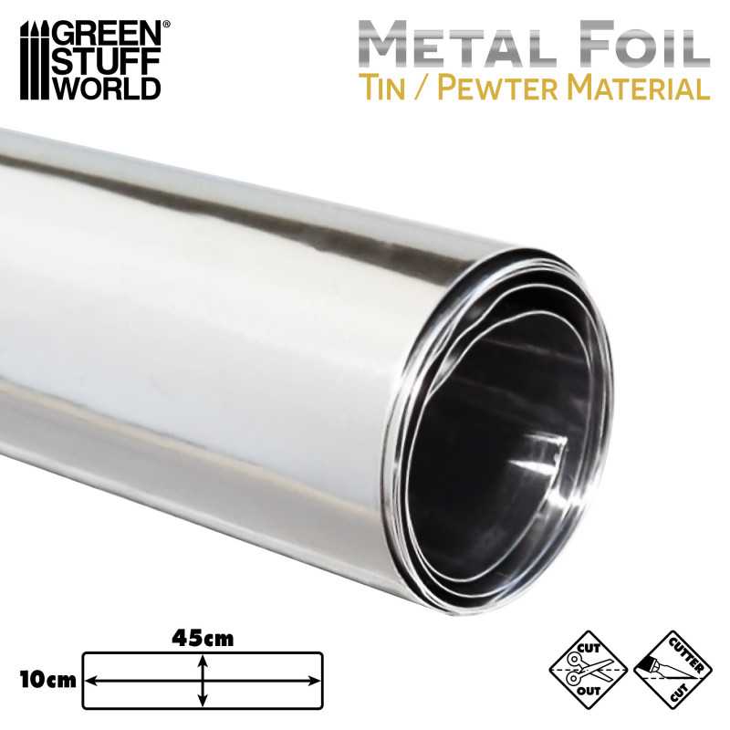 Flexible Tin Foil Sheet - Craft Pewter | Green Stuff World