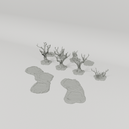 Padures Forest – 28mm Fantasy Tabletop Terrain, Unpainted