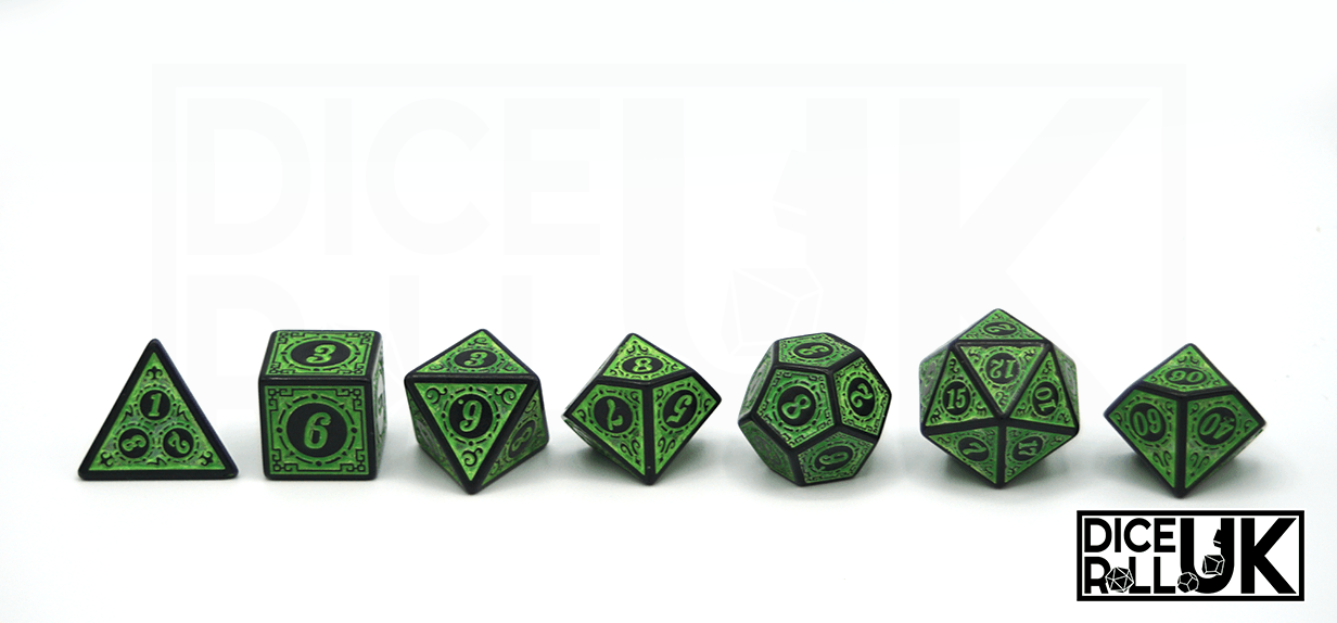 Carved Dice - Green