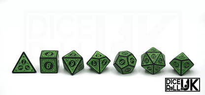 Carved Dice - Green