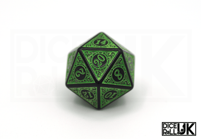 Carved Dice - Green
