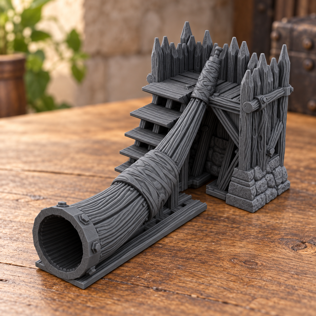 Gate Horn 28mm DND Scatter Terrain | Tabletop Wargaming Scenery for Frostgrave & RPG | Unpainted 3D Printed