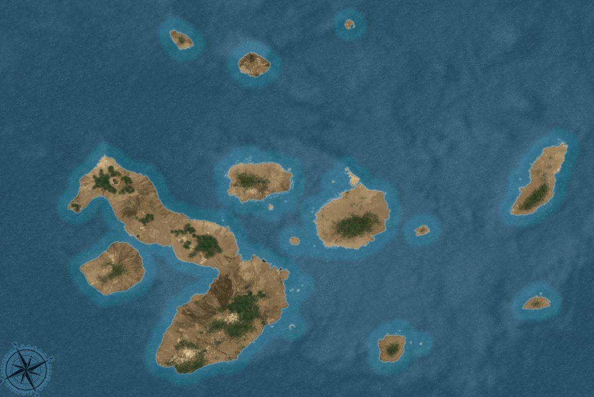 Galapagos Wargaming mat