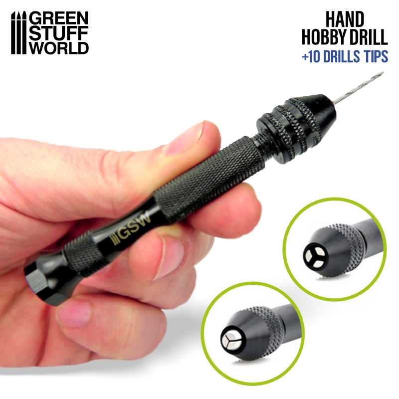 Hobby Hand Drill with 8 bits | Green Stuff World