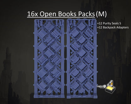 16x Modular Open Books Accessory Packs (M) - for Hobby Wargaming Model Bits - Fantasy AoS 30k Heresy