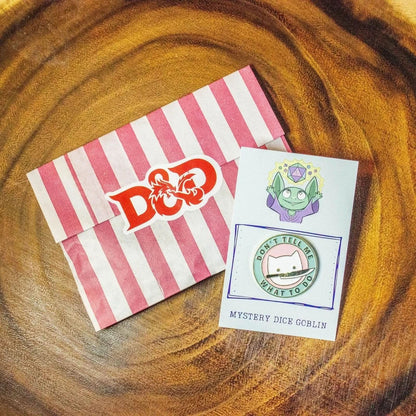 Don't Tell Me Cat Pin