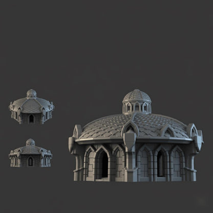 Lost City Building 28mm DND Terrain Set 1 | Tabletop Wargaming Ruins for Frostgrave & RPG | 3D Printed