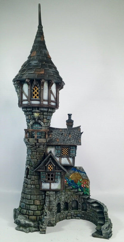 Sorcerers Tower 28mm DND Terrain | Tabletop Wargaming Scenery for Frostgrave & RPG | Unpainted 3D Printed