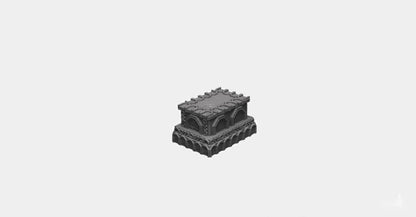 Dwarven Sarcophagus 28mm DND Scatter Terrain | Tabletop Wargaming Scenery for RPG | 3D Printed