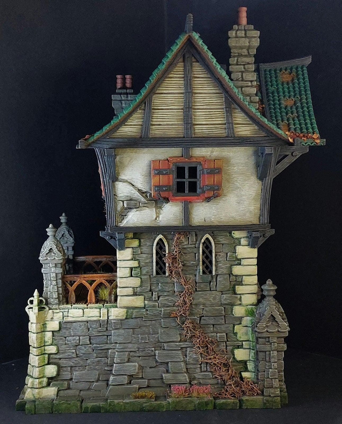 Tombstone House 28mm DND Terrain | Tabletop Wargaming Scenery for Frostgrave & RPG | Unpainted 3D Printed