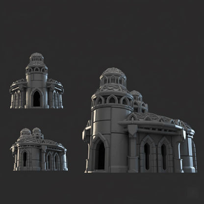 Lost City Building 28mm DND Terrain Set 3 | Tabletop Wargaming Ruins for Frostgrave & RPG | 3D Printed