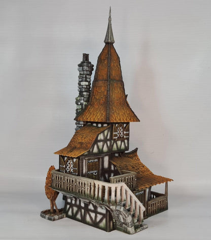 Copperhelm House 28mm DND Terrain | Tabletop Wargaming Scenery for Frostgrave & RPG | Unpainted 3D Printed