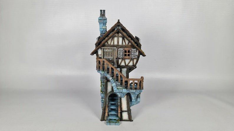 Redwood House 28mm DND Terrain | Tabletop Wargaming Scenery for Frostgrave & RPG | Unpainted 3D Printed