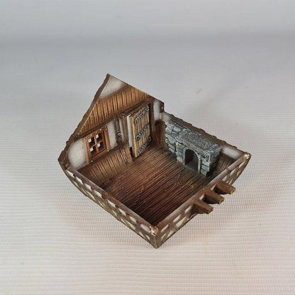Redwood House 28mm DND Terrain | Tabletop Wargaming Scenery for Frostgrave & RPG | Unpainted 3D Printed