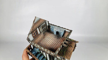 Redwood House 28mm DND Terrain | Tabletop Wargaming Scenery for Frostgrave & RPG | Unpainted 3D Printed