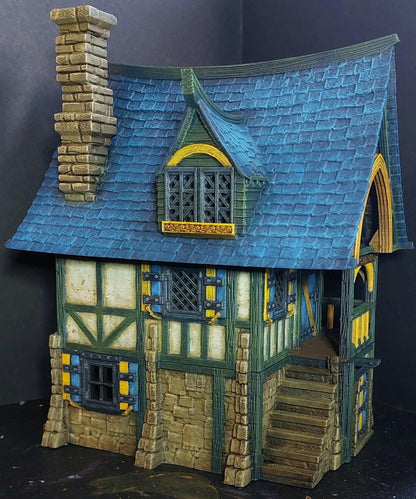 Beetroot House 28mm DND Terrain | Tabletop Wargaming Scenery for Frostgrave & RPG | Unpainted 3D Printed