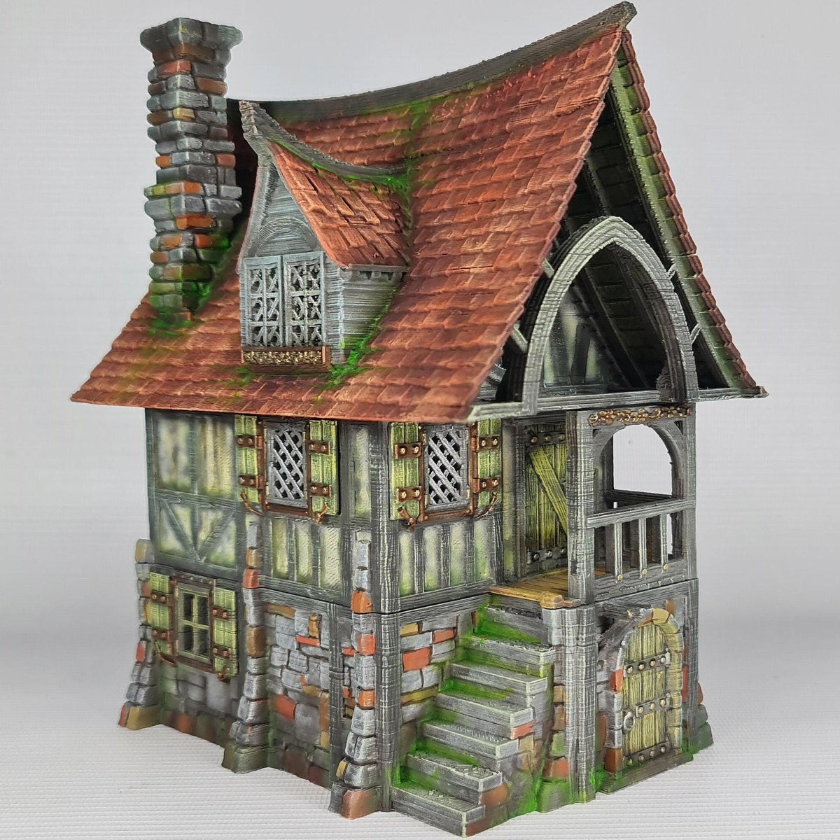 Beetroot House 28mm DND Terrain | Tabletop Wargaming Scenery for Frostgrave & RPG | Unpainted 3D Printed