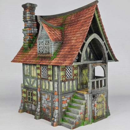 Beetroot House 28mm DND Terrain | Tabletop Wargaming Scenery for Frostgrave & RPG | Unpainted 3D Printed