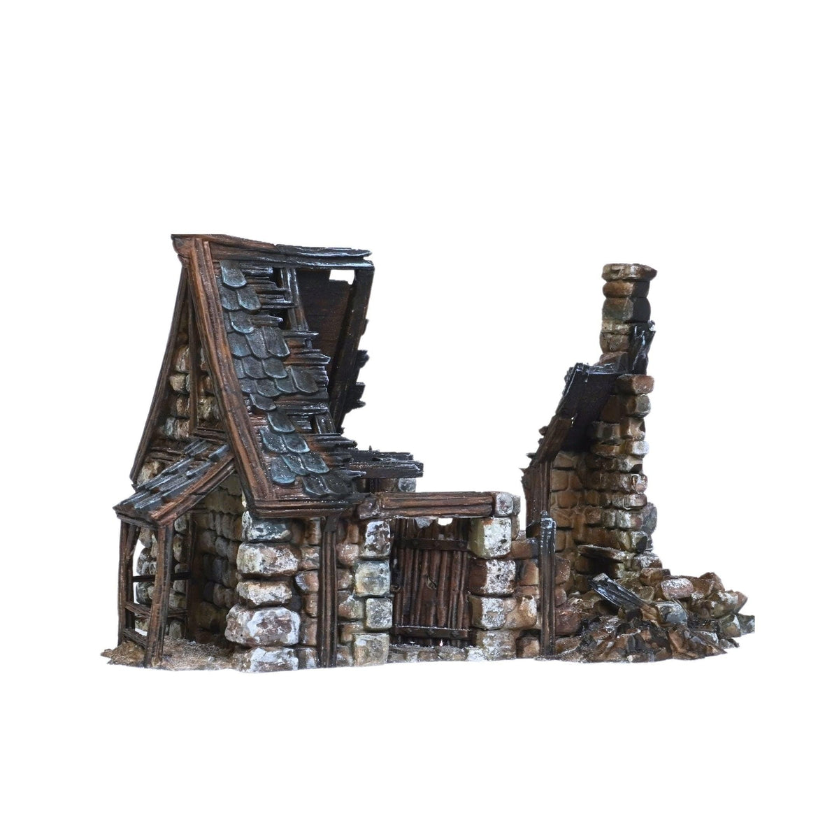 Stick House 28mm DND Terrain | Tabletop Wargaming Scenery for Frostgrave & RPG | Unpainted 3D Printed