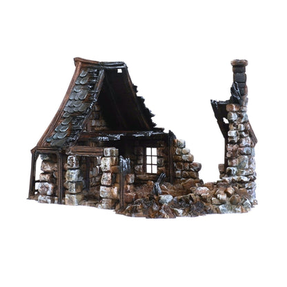 Stick House 28mm DND Terrain | Tabletop Wargaming Scenery for Frostgrave & RPG | Unpainted 3D Printed