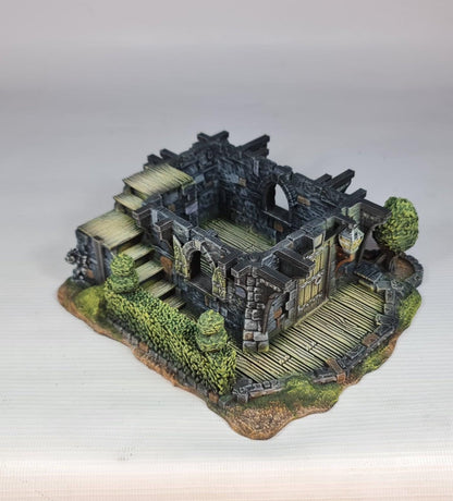 Red Rose Lodge 28mm DND Terrain | Tabletop Wargaming Scenery for Frostgrave & RPG | Unpainted 3D Printed