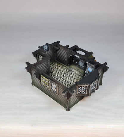 Red Rose Lodge 28mm DND Terrain | Tabletop Wargaming Scenery for Frostgrave & RPG | Unpainted 3D Printed