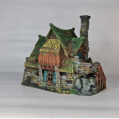 Eldervale Farmstead 28mm DND Terrain | Tabletop Wargaming Scenery for Frostgrave & RPG | 3D Printed