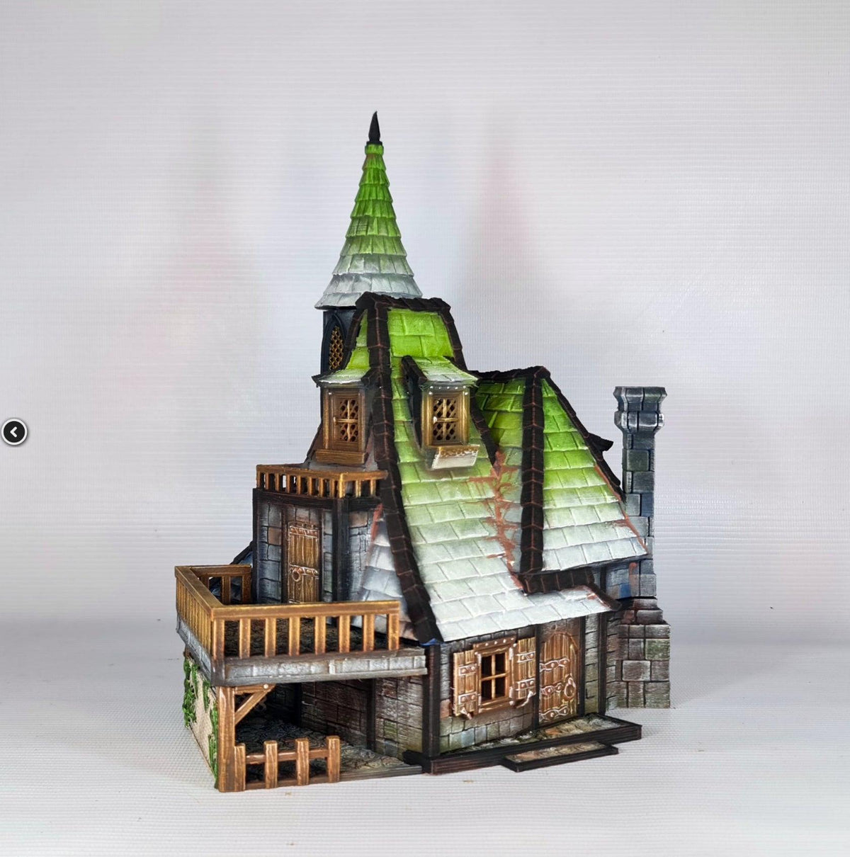 Steeple Lodge 28mm DND Terrain | Tabletop Wargaming Scenery for Frostgrave & RPG | Unpainted 3D Printed