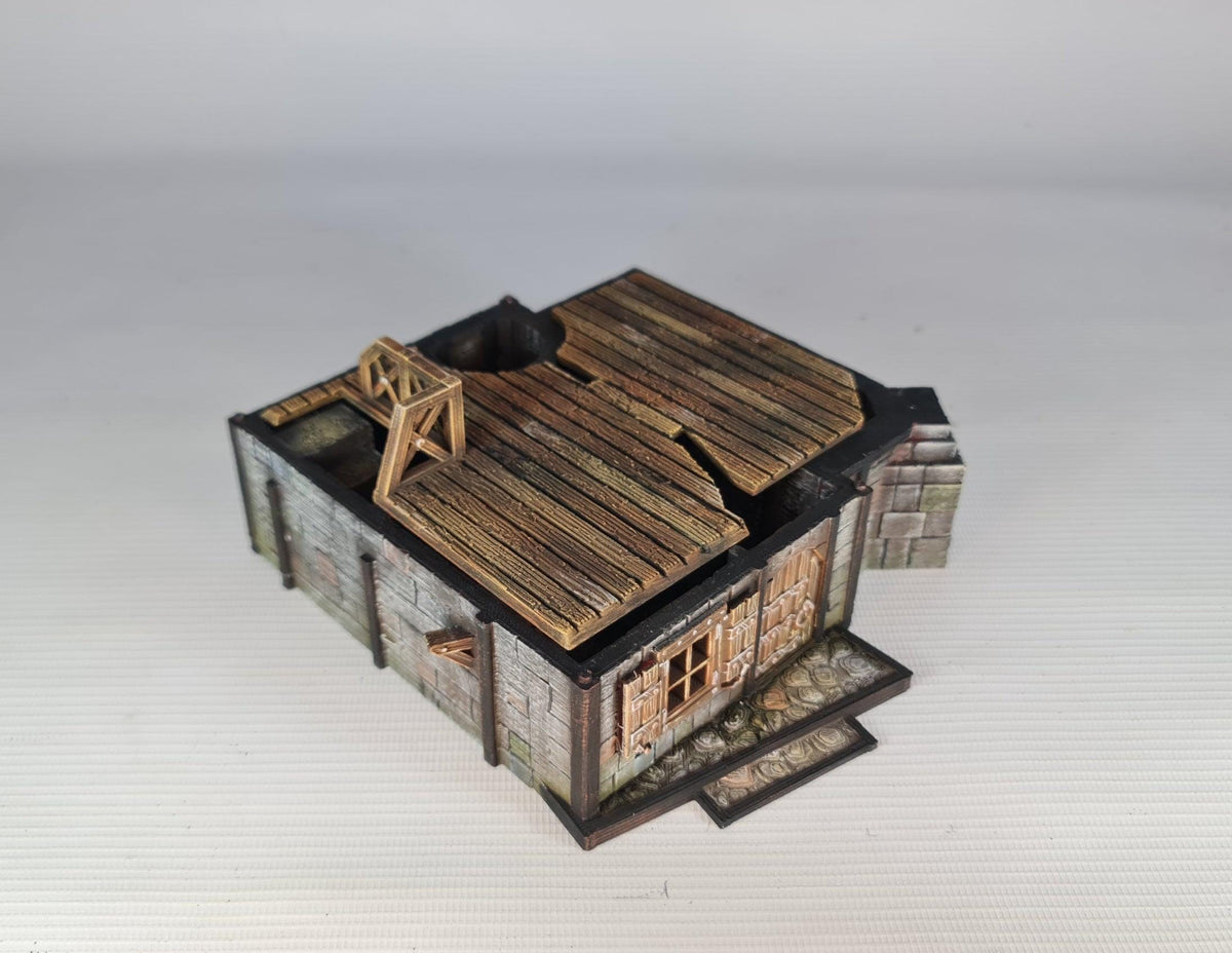 Steeple Lodge 28mm DND Terrain | Tabletop Wargaming Scenery for Frostgrave & RPG | Unpainted 3D Printed