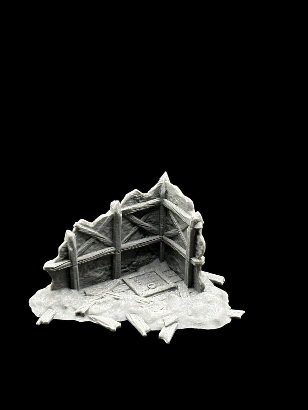 28mm Building Ruins Terrain Scenery for DND, Wargames