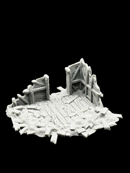 28mm Building Ruins Terrain Scenery for DND, Wargames