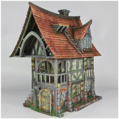 Beetroot House 28mm DND Terrain | Tabletop Wargaming Scenery for Frostgrave & RPG | Unpainted 3D Printed