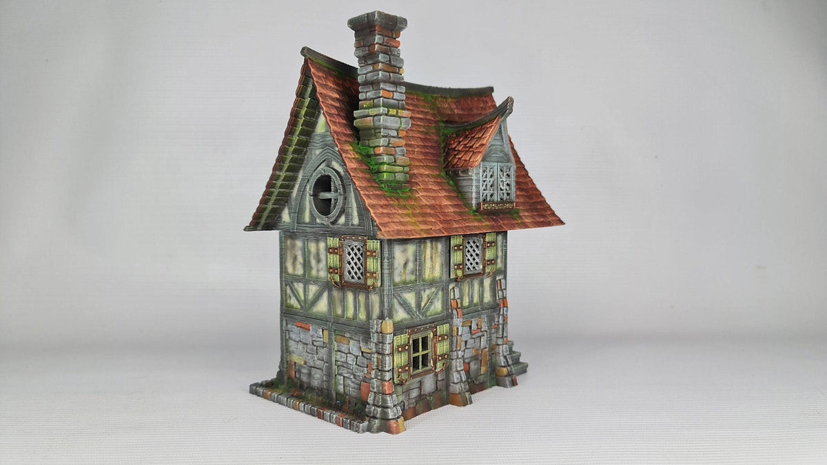 Beetroot House 28mm DND Terrain | Tabletop Wargaming Scenery for Frostgrave & RPG | Unpainted 3D Printed