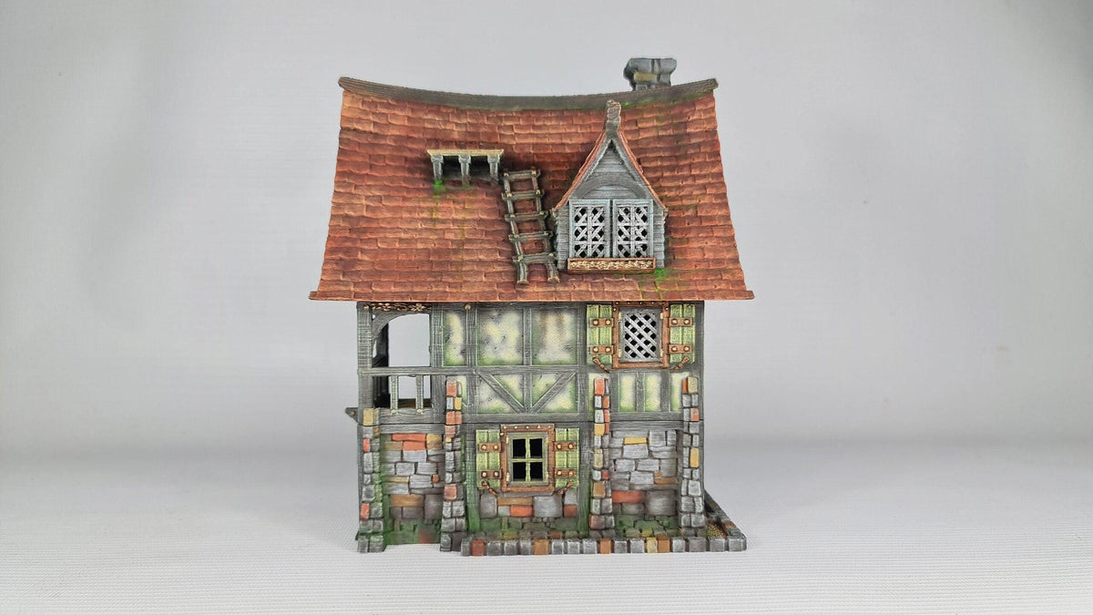 Beetroot House 28mm DND Terrain | Tabletop Wargaming Scenery for Frostgrave & RPG | Unpainted 3D Printed