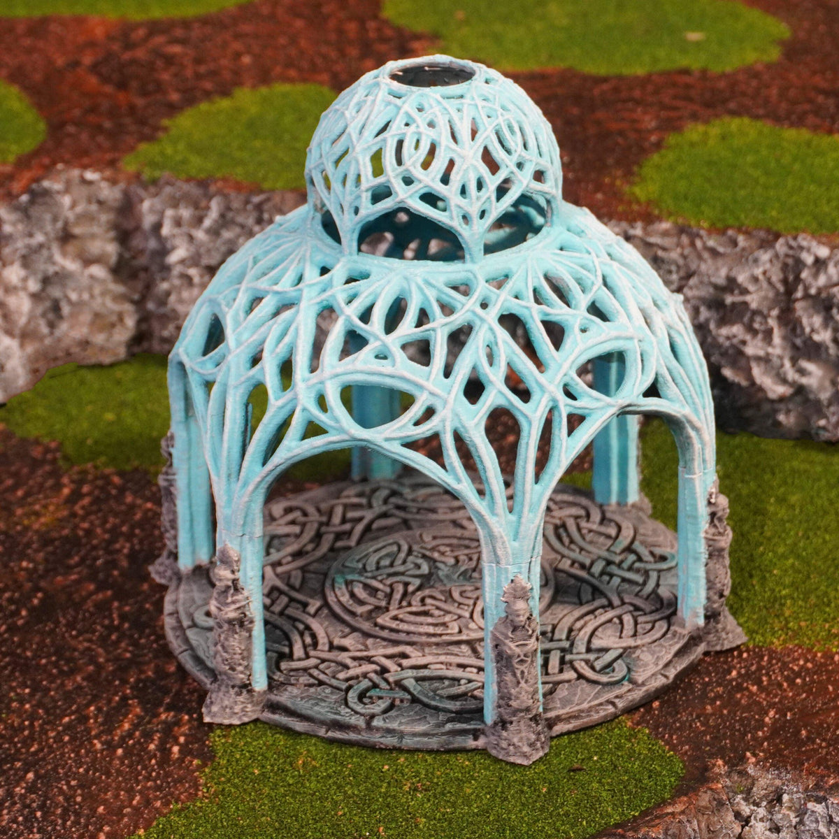 Elven Council Gazebo 28mm DND Terrain | Tabletop Wargaming Scenery for Frostgrave & RPG | 3D Printed