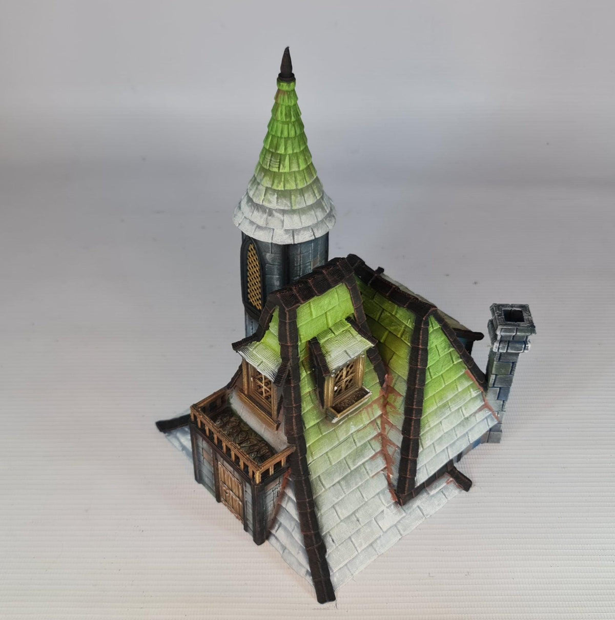 Steeple Lodge 28mm DND Terrain | Tabletop Wargaming Scenery for Frostgrave & RPG | Unpainted 3D Printed